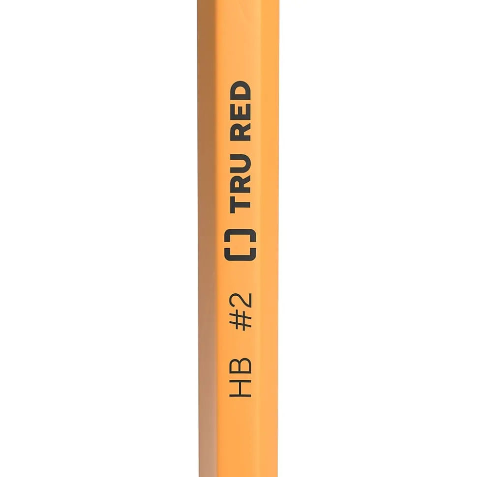 TRU RED™ Pre-Sharpened Wooden Pencil, 2.2mm, #2 Medium Lead, 72/Pack (TR58564)
