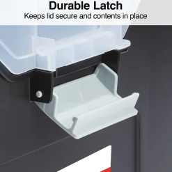 TRU RED™ Slim Portable File Tote, Letter Size, Black, 5/Carton (TR58297CT)