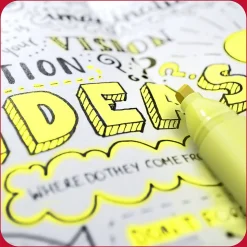 TRU RED™ Tank Highlighter with Grip, Chisel Tip, Yellow, 36/Pack (TR54581)