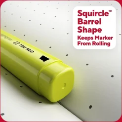 TRU RED™ Tank Highlighter with Grip, Chisel Tip, Yellow, Dozen (TR54579)