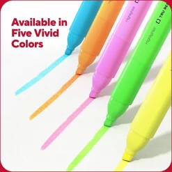 TRU RED™ Tank Highlighter with Grip, Chisel Tip, Assorted, 5/Pack (TR54583)