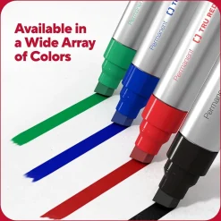 TRU RED™ XL Tank Permanent Markers, Chisel Tip, Assorted, 4/Pack (TR56935)