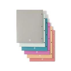 U Brands U-Eco 3-Hole Punched 2-Pocket Folders, Assorted Colors, 12/Pack (6600U01-12)