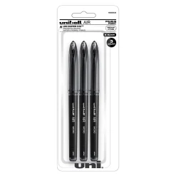 uni AIR Porous Point Pens, Medium Point, 0.7mm, Bold Point, Black Ink, 3/Pack (1926808)