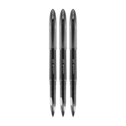 uni AIR Porous Point Pens, Medium Point, 0.7mm, Bold Point, Black Ink, 3/Pack (1926808)