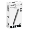 uniball Vision Needle Rollerball Pens, Fine Point, 0.7mm, Black Ink, Dozen (1734903)