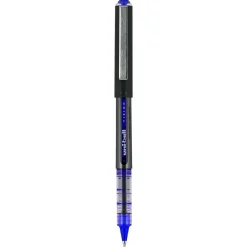 uniball Vision Rollerball Pen, Micro Point, 0.5mm, Blue Ink, Dozen (60108)