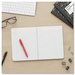 Universal Composition Book, Wide Rule, 7 1/2 X 9 3/4, White, 100 Sheets, 6/pack