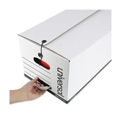 Universal Corrugated Boxes, Letter Size, White, 12/Carton (UNV75121)