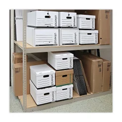 Universal Corrugated Boxes, Letter/Legal Size, White, 12/Carton (UNV95224)