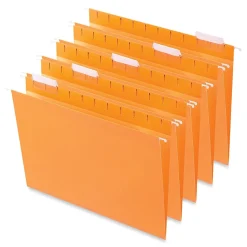 Universal Hanging File Folder, Letter Size, Orange, 25/Box (UNV14122)