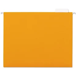 Universal Hanging File Folder, Letter Size, Orange, 25/Box (UNV14122)