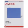 Universal Recycled Hanging File Folder, Letter Size, Blue, 25/Box (UNV14116)