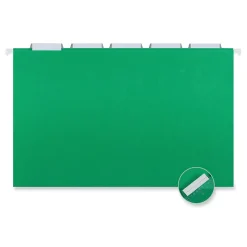 Universal Recycled Hanging File Folder, Legal Size, Bright Green, 25/Box (UNV14217)