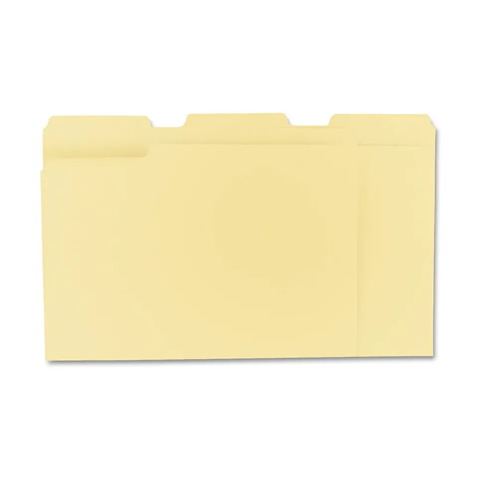 Universal Top Tab File Folders, 1 Tab, Letter Size, Manila, 100/Box (UNV12113)