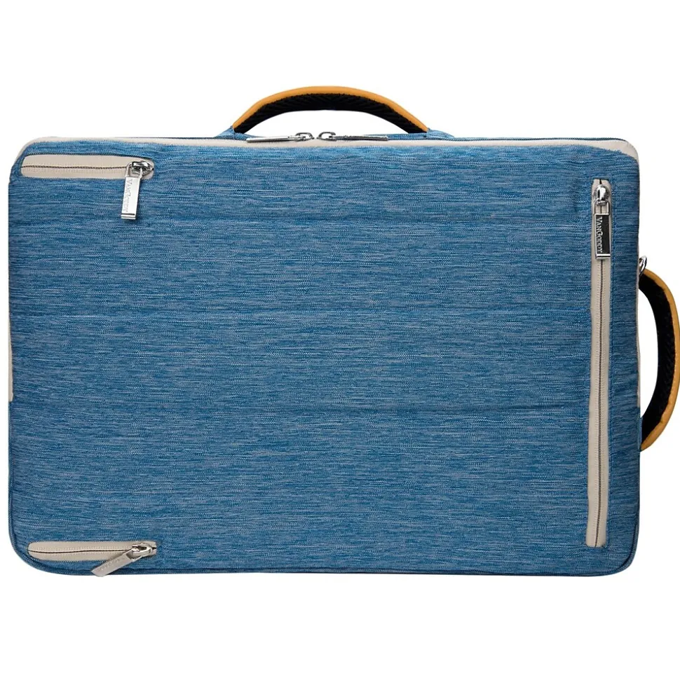 Vangoddy Slate 15.6" Nylon Water Resistant Laptop Bag, Slate Blue (LAPLEA031)