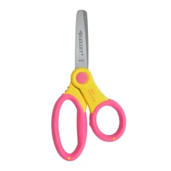 Westcott 5" Stainless Steel Kid's Scissors, Blunt Tip, Assorted Colors (14596)