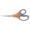 Westcott Elite 8" Stainless Steel Scissors, Pointed Tip, Orange/Gray (41318)