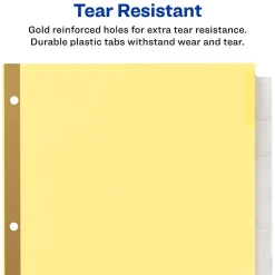 WorkSaver Insertable Tab Index Dividers, 8-Tab, 8-1/2 x 11, Clear, 24 Sets/Box