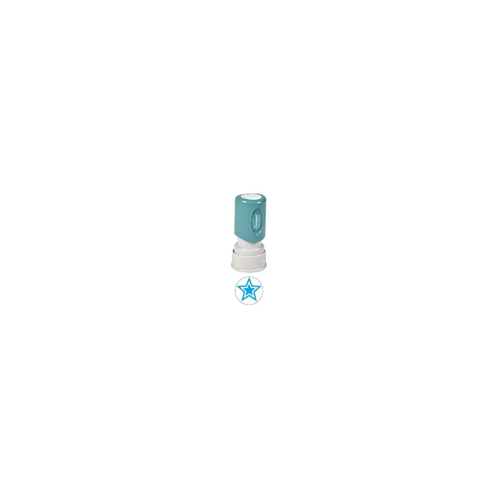 Xstamper Pre-inked Stamp, Light Blue Ink "Star" (036005)