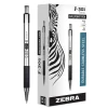 Zebra F-301 Retractable Ballpoint Pens, Fine Point, 0.7mm, Black Ink, Dozen (ZEB27110)