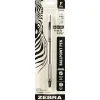 Zebra F-701 Retractable Ballpoint Pens, Fine Point, 0.8mm, Black Ink (29411)