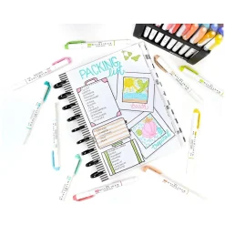 Zebra MILDLINER Double-Ended Creative Highlighter, Chisel/Bullet Tip, Red, 6/Pack (78130R)