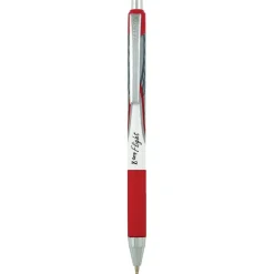 Zebra Z-Grip Flight Retractable Ballpoint Pen, Bold Point, 1.2mm, Red Ink, Dozen (21930)