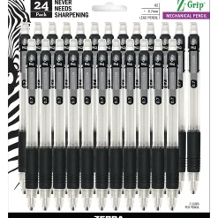 Zebra Z-Grip Mechanical Pencil, 0.7mm, #2 Medium Lead, 2 Dozen (15241)