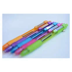 Zebra Z-Grip Retractable Ballpoint Pen, Medium Point, 1.0mm, Assorted Ink, 24 Pack (12271)